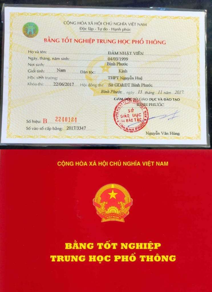 l&agrave;m bằng thpt b&igrave;nh phước